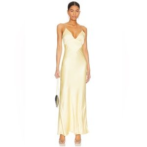 Capri Diamonte Slip Dress in Canary Yellow